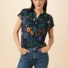 Renata Ecovero Blouse - Stella Floral Navy