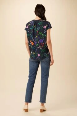 Renata Ecovero Blouse - Stella Floral Navy -Women Clothing Sales 0607 Renata Stella Navy 3