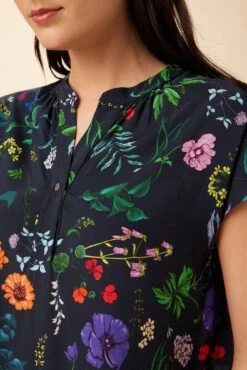 Renata Ecovero Blouse - Stella Floral Navy -Women Clothing Sales 0607 Renata Stella Navy 4