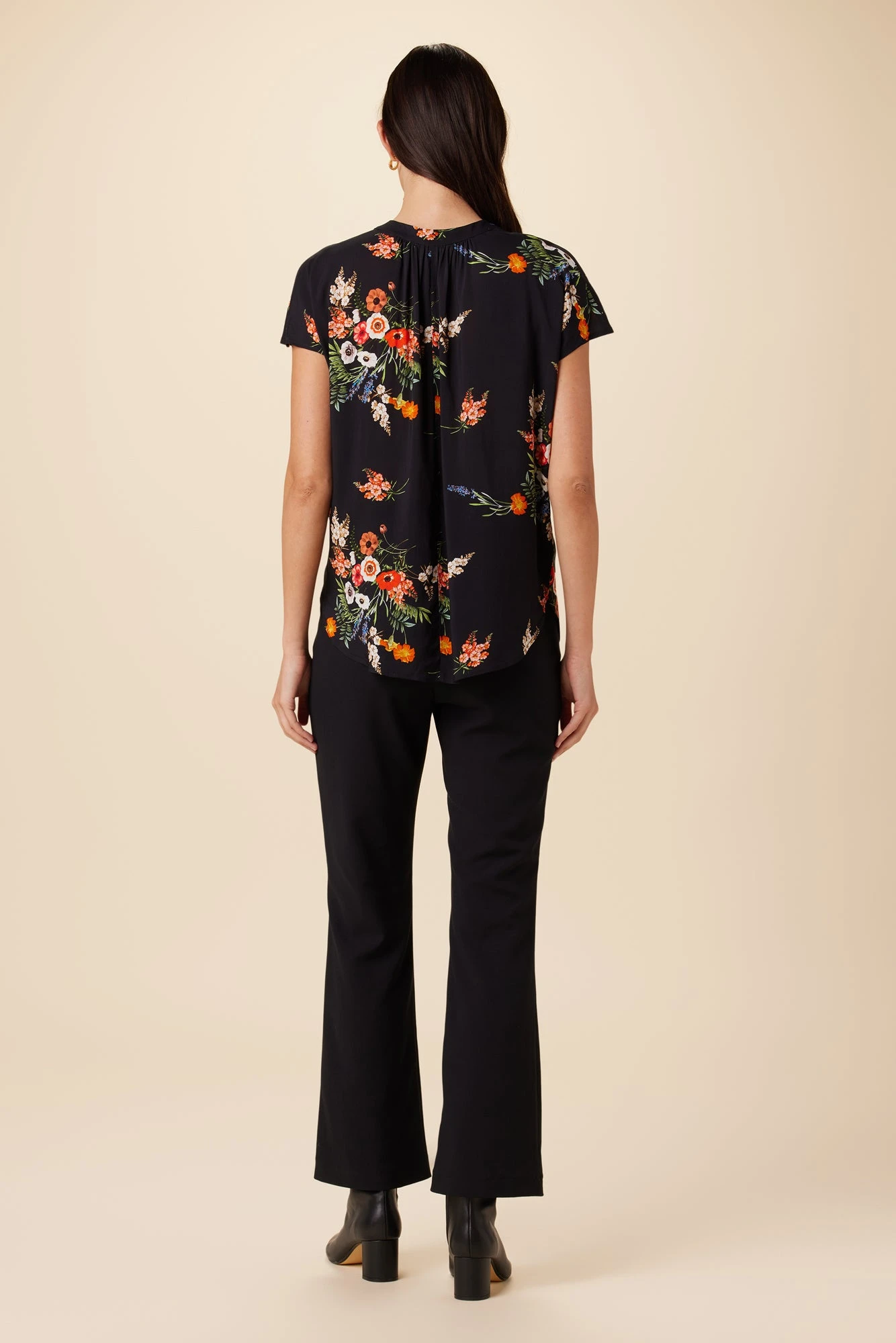 Renata Ecovero Blouse - Treviso Orange 3 Renata Ecovero Blouse - Treviso Orange - Image 3