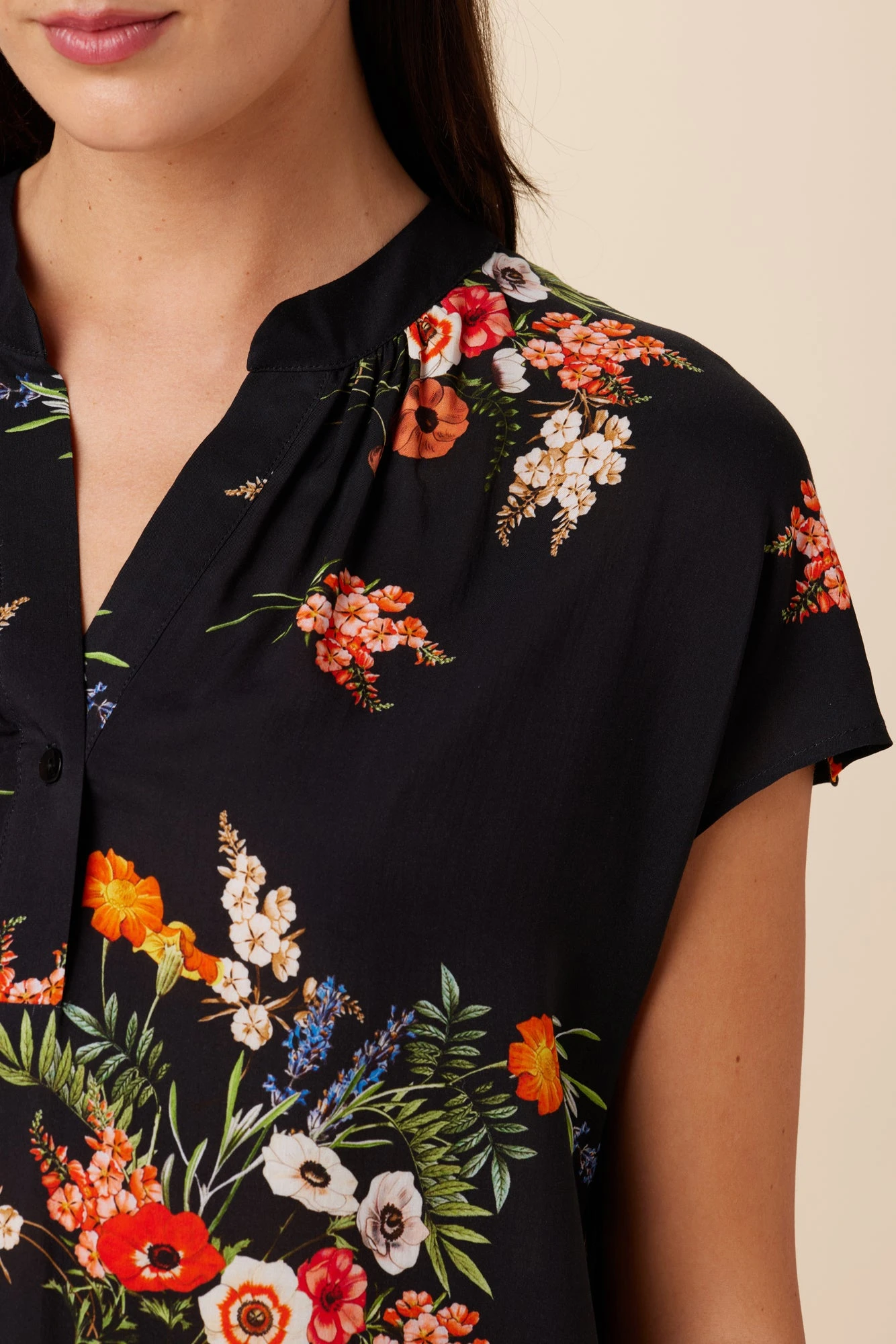 Renata Ecovero Blouse - Treviso Orange 4 Renata Ecovero Blouse - Treviso Orange - Image 4