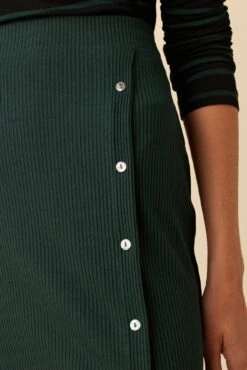 Gadot Paris Rib Skirt - Darkest Spruce -Women Clothing Sales 0612 Gadot Darkest Spruce 5