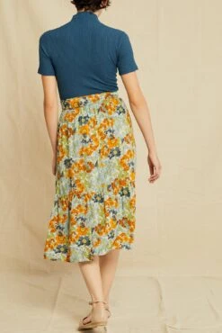 Imani Ecovero Skirt -Women Clothing Sales 0614 Imani Veranda Floral 1633 web