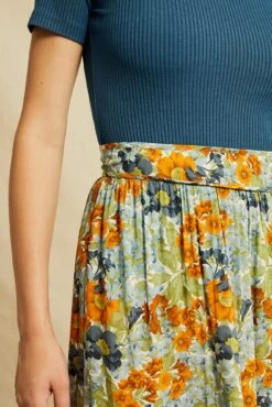 Imani Ecovero Skirt -Women Clothing Sales 0614 Imani Veranda Floral 1643 web