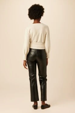 Joni Nouveau Fleece Top - Oatmeal -Women Clothing Sales 0624R1 Joni Oatmeal 3