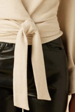 Joni Nouveau Fleece Top - Oatmeal -Women Clothing Sales 0624R1 Joni Oatmeal 4