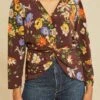 Aviva Washable Silk Blouse - Palermo Print