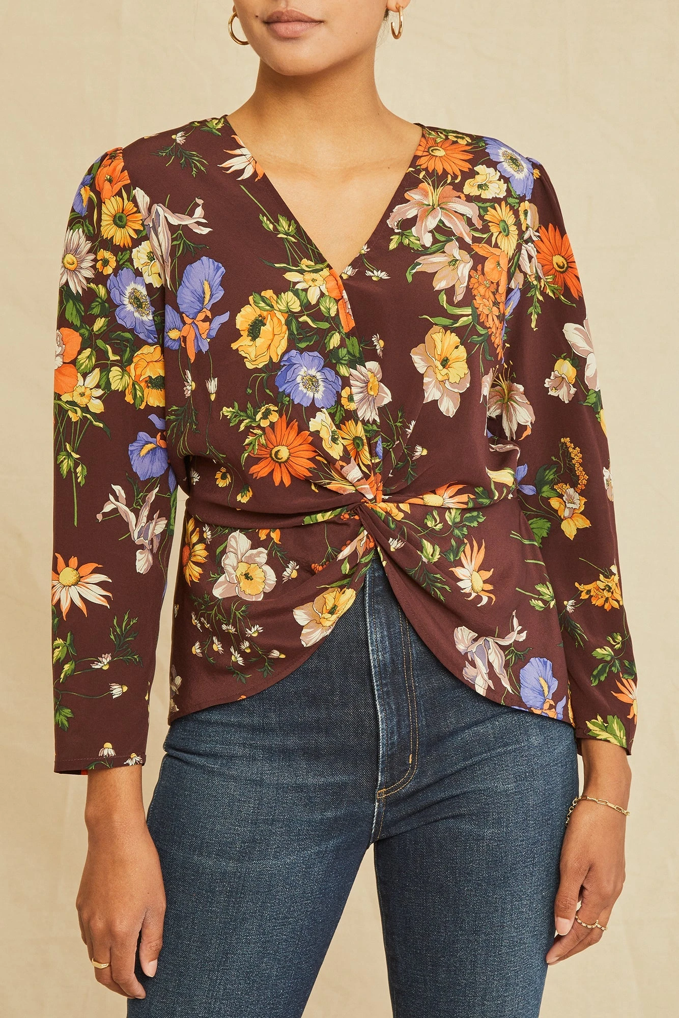 Aviva Washable Silk Blouse - Palermo Print 1 Aviva Washable Silk Blouse - Palermo Print