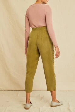 Eve Cottonseed Cupro Pants - Matcha 6 Eve Cottonseed Cupro Pants - Matcha -Women Clothing Sales 0704 Eve Matcha 3971 web 458d1f71 0ac4 4087 8fd7 aa8a1e2ce0d4