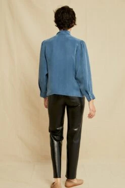 Olivet Cottonseed Cupro Blouse - Azure -Women Clothing Sales 0710 Olivet Cottonseed Cupro Azure 1236 web 9ebe0471 a60a 49fc bfc7 066a90e2e3fe