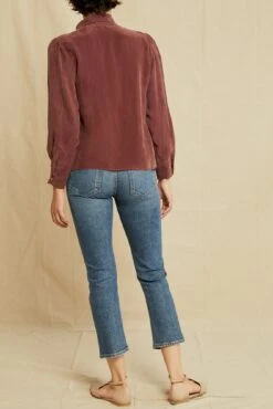 Olivet Cottonseed Cupro Blouse - Mocha -Women Clothing Sales 0710 Olivet Cottonseed Cupro Mocha 1414 web 16d26869 b5d3 4257 bc33 750bafdbf721