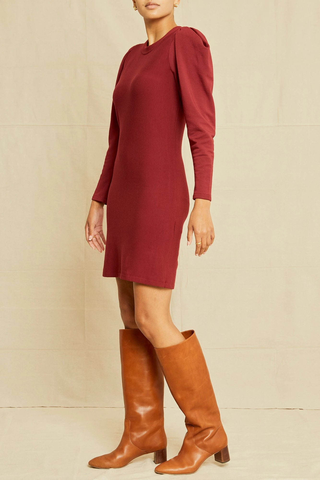 Rosemary Nouveau Fleece Dress - Mulberry 2 Rosemary Nouveau Fleece Dress - Mulberry - Image 2