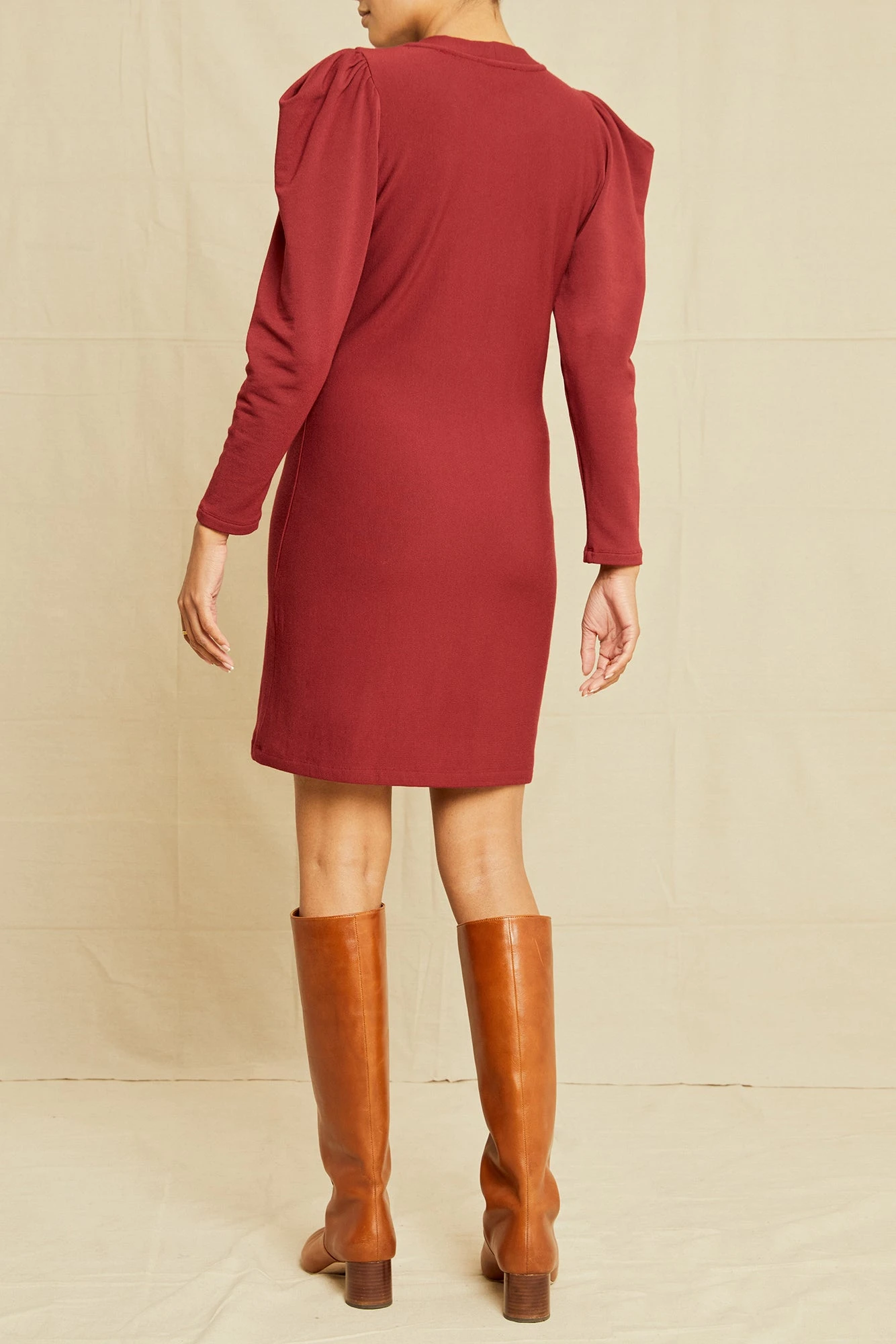 Rosemary Nouveau Fleece Dress - Mulberry 3 Rosemary Nouveau Fleece Dress - Mulberry - Image 3