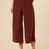 Salice Mixed Cupro Pants - Earth