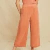 Salice Mixed Cupro Pants - Hibiscus