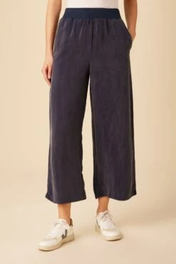 Salice Mixed Cupro Pants - Ocean