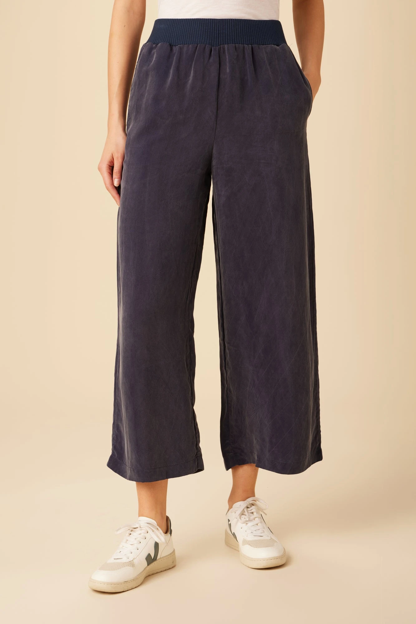 Salice Mixed Cupro Pants - Ocean 1 Salice Mixed Cupro Pants - Ocean