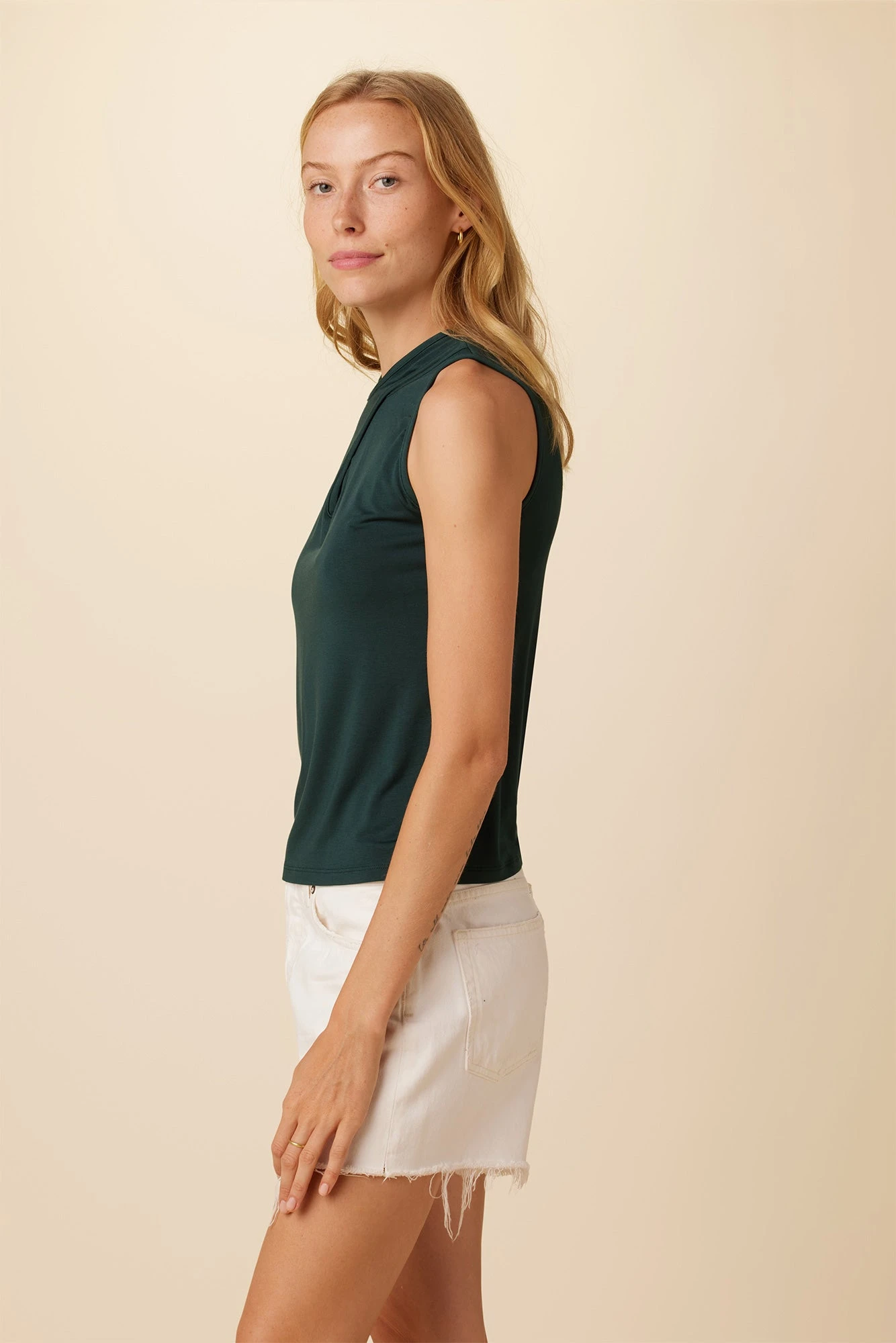 Aspyn Dream Knit Top - Darkest Spruce 2 Aspyn Dream Knit Top - Darkest Spruce - Image 2