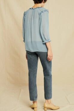 Silva Crinkle Cupro Blouse - Pool -Women Clothing Sales 0804 Silva Pool 3365 web 00f2ea4d 435a 43b8 8e52 0372118abb83