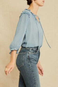 Silva Crinkle Cupro Blouse - Pool -Women Clothing Sales 0804 Silva Pool 3414 web d7a8b32a c21b 49c5 b9f0 318e1e85295d