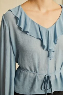 Yvonne Cupro Blouse -Women Clothing Sales 0805 Yvonne Pool 2947 web