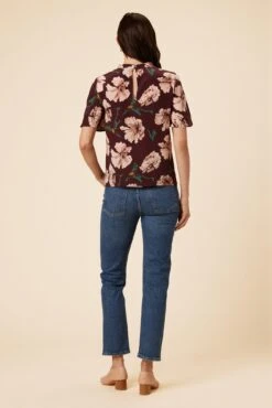 Seville Washable Silk Blouse - Paysage Sepia 7 Seville Washable Silk Blouse - Paysage Sepia -Women Clothing Sales 0806 Seville Paysage Sepia 3