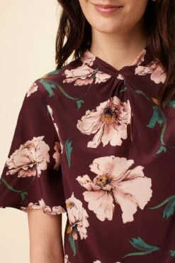 Seville Washable Silk Blouse - Paysage Sepia 8 Seville Washable Silk Blouse - Paysage Sepia -Women Clothing Sales 0806 Seville Paysage Sepia 4