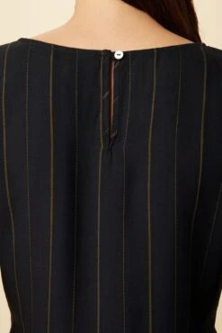 Scarlett Viscose Blouse - Navy Stripe -Women Clothing Sales 10027 Scarlett Navy Stripe 6