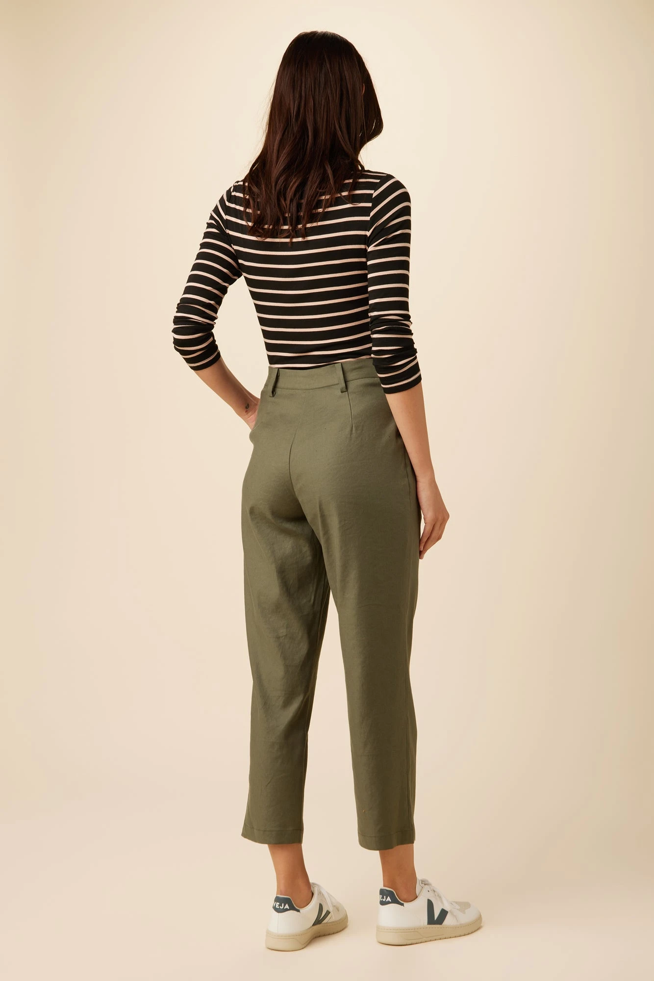 Larisa Femme Fete Pant - Olive 4 Larisa Femme Fete Pant - Olive - Image 4