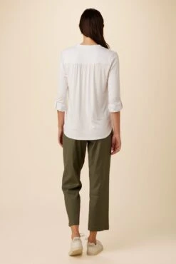 Octavia Dream Knit Top - White -Women Clothing Sales 10084 Octavia White 3