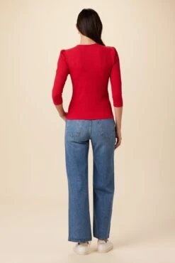 Naomi Paris Rib Top - Zinnia -Women Clothing Sales 10103 Naomi Zinnia 3