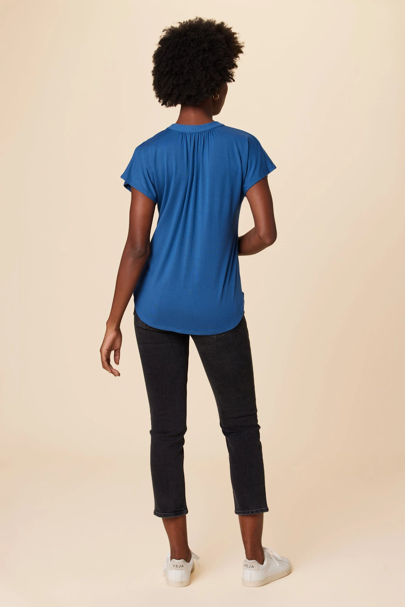 Atlanta Dream Knit Top - Ensign Blue 3 Atlanta Dream Knit Top - Ensign Blue - Image 3