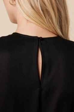 Olive Tencel Midi Dress - Black -Women Clothing Sales 10133 Olive Twill Black 5