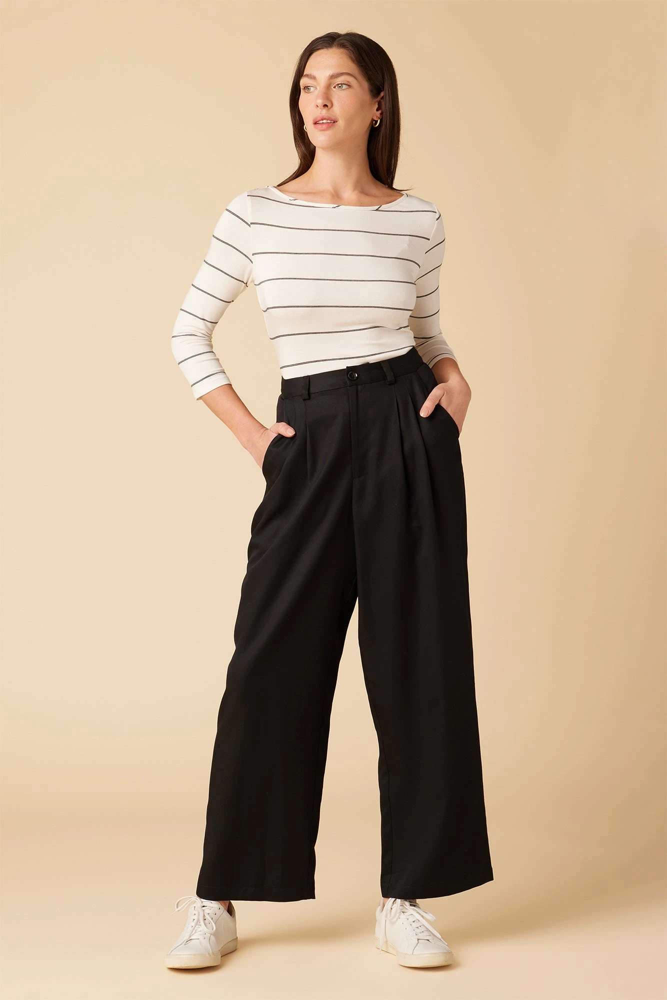 Holland Tencel Twill Pant - Black 1 Holland Tencel Twill Pant - Black