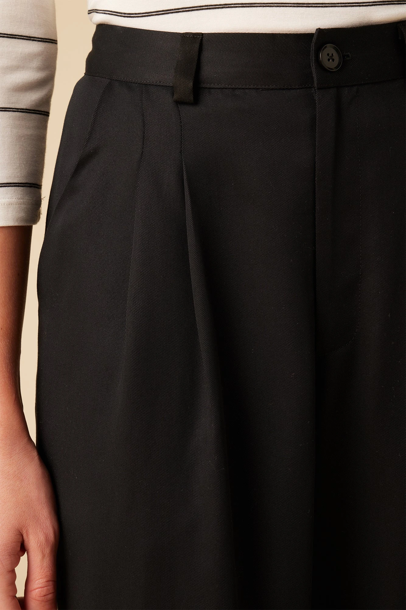 Holland Tencel Twill Pant - Black 5 Holland Tencel Twill Pant - Black - Image 5