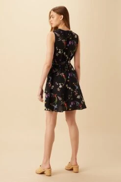 Ivy Washable Silk Dress - Marin Floral -Women Clothing Sales 10165 Ivy Silk Marin Floral 3