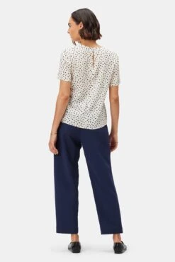 Odilia Washable Silk Blouse - Doucet Dot Ivory -Women Clothing Sales 10175 Odilia Silk Doucet Dot Ivory 3