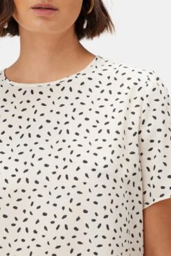 Odilia Washable Silk Blouse - Doucet Dot Ivory -Women Clothing Sales 10175 Odilia Silk Doucet Dot Ivory 4