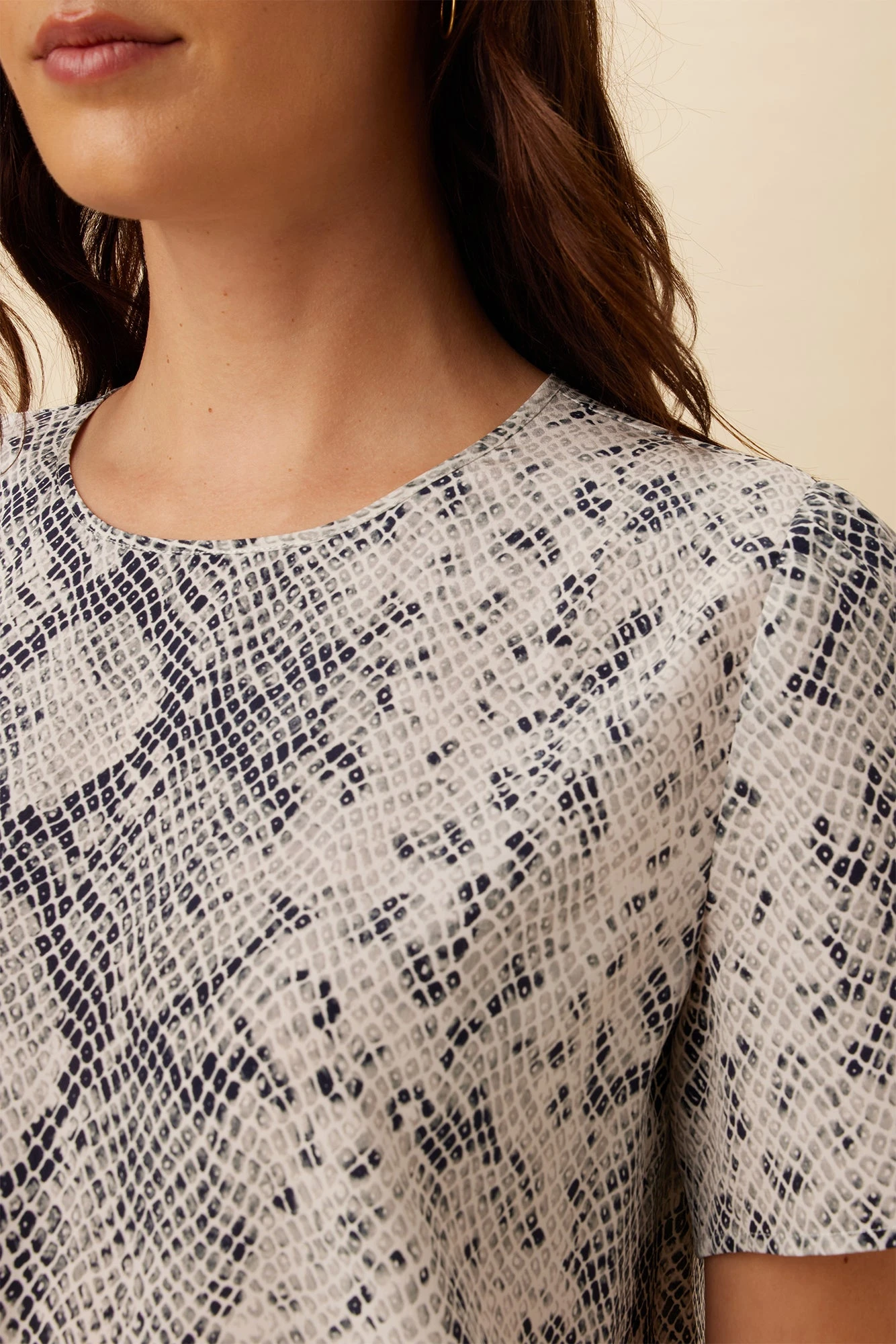 Odilia Washable Silk Blouse - Serpentine 4 Odilia Washable Silk Blouse - Serpentine - Image 4