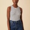 Jillian Dream Knit Tank - Marine Stripe