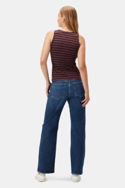 Jillian Dream Knit Tank - Maple Black Stripe -Women Clothing Sales 10177 Jillian Stripe Harbor Stripe Maple Black 3
