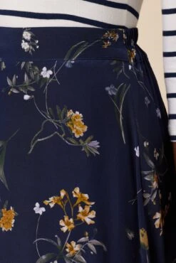 Blaze Washable Silk Skirt - Ana Floral -Women Clothing Sales 10227 Blaze Silk Lined Ana Floral 5