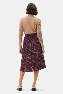 Ollie Washable Silk Skirt - Doucet Dot Vineyard -Women Clothing Sales 10235 Ollie Silk Doucet Dot Vineyard 3