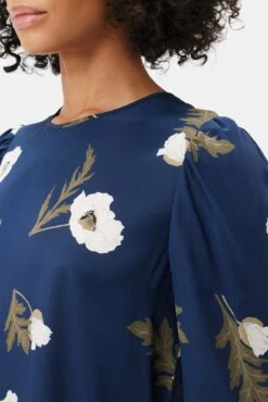 Darla 3/4 Sleeve Washable Silk Dress - Luna -Women Clothing Sales 10237 Darla LS Luna 4