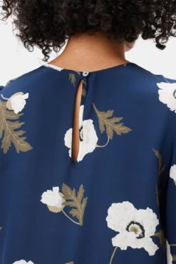 Darla 3/4 Sleeve Washable Silk Dress - Luna -Women Clothing Sales 10237 Darla LS Luna 5