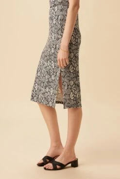 Vindy Viscose Knit Skirt - Nina Black 7 Vindy Viscose Knit Skirt - Nina Black -Women Clothing Sales 10276 Vindy Viscose Knit Nina Black 2