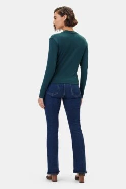 Calais Dream Knit Blouse - Darkest Spruce -Women Clothing Sales 10333 Calais Knit Darkest Spruce 3