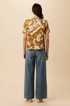 Odilia Tencel Twill Blouse - Pasadena Gold -Women Clothing Sales 10334 Odilia Twill Pasadena Gold 3