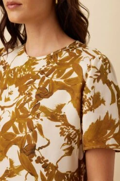 Odilia Tencel Twill Blouse - Pasadena Gold -Women Clothing Sales 10334 Odilia Twill Pasadena Gold 4