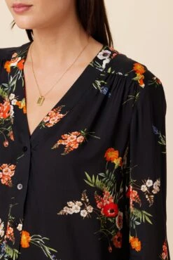 Kaya Ecovero Blouse - Treviso Orange 7 Kaya Ecovero Blouse - Treviso Orange -Women Clothing Sales 1068 Kaya Viscose Treviso Orange 4